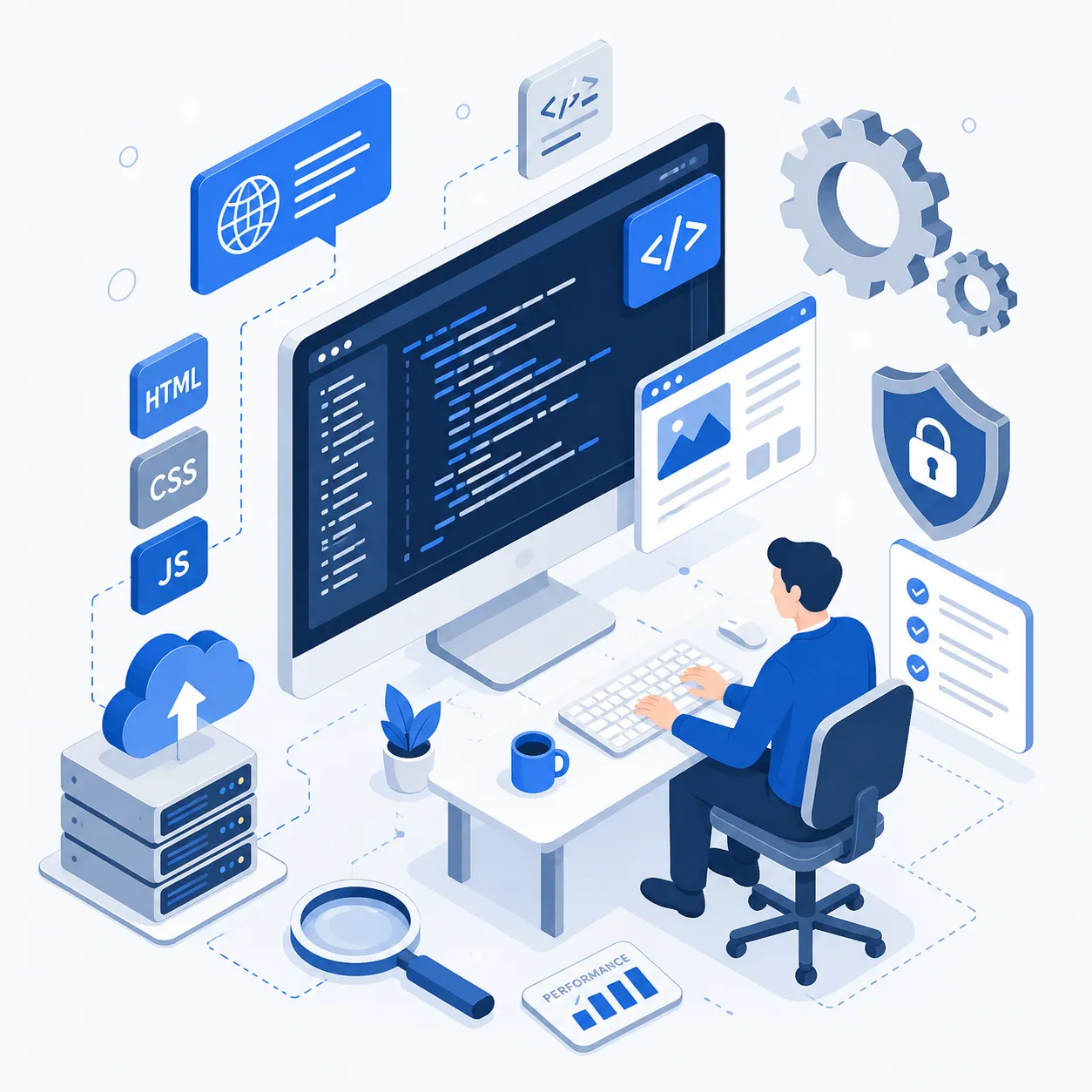 Abstract display of web partner capabilites
